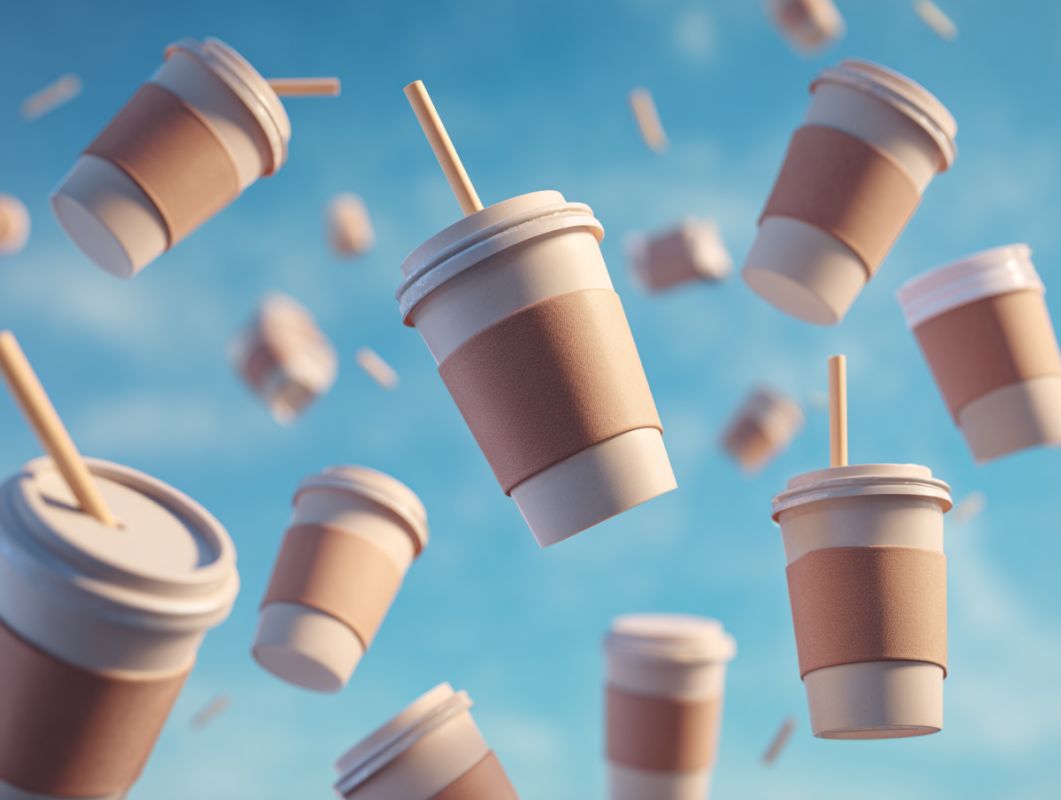 К кофе на вынос: насколько безопасны крышки и трубочки?