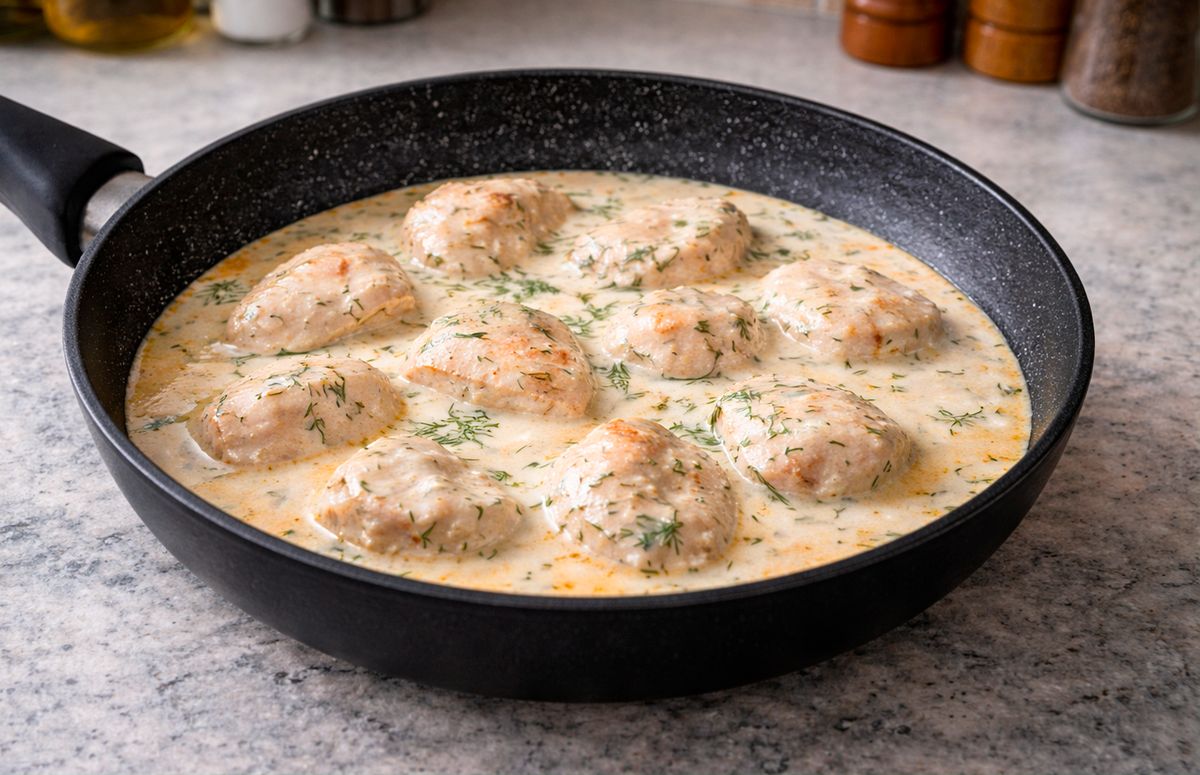 Куриное филе с нежным сырным соусом: быстро и вкусно