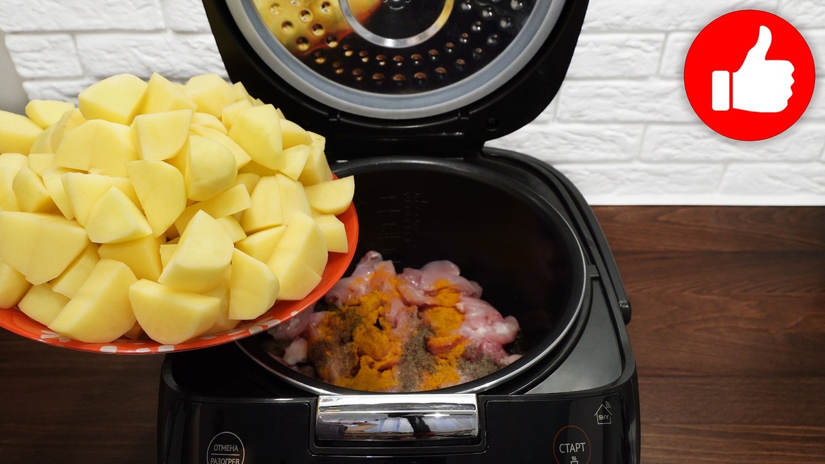 Нежная картошка с курицей и грибами: идеальный рецепт для мультиварки