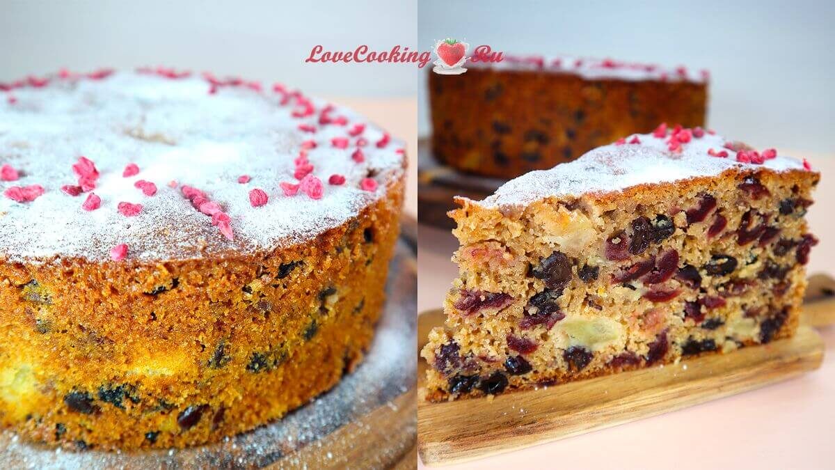 Рождественский пирог с марципаном