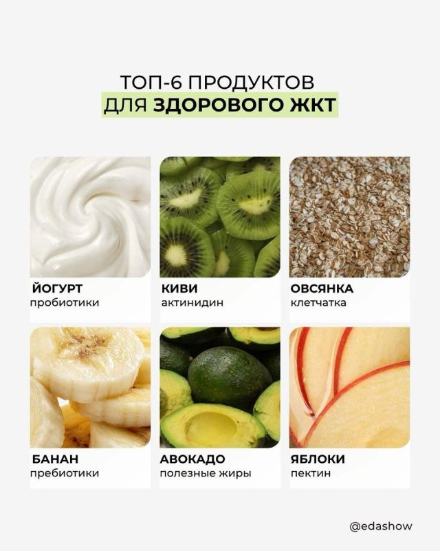Лучшие продукты для здорового пищеварения